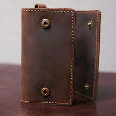 Vintage Men's Cowhide Key Bag Multi-functional Crazy Horse