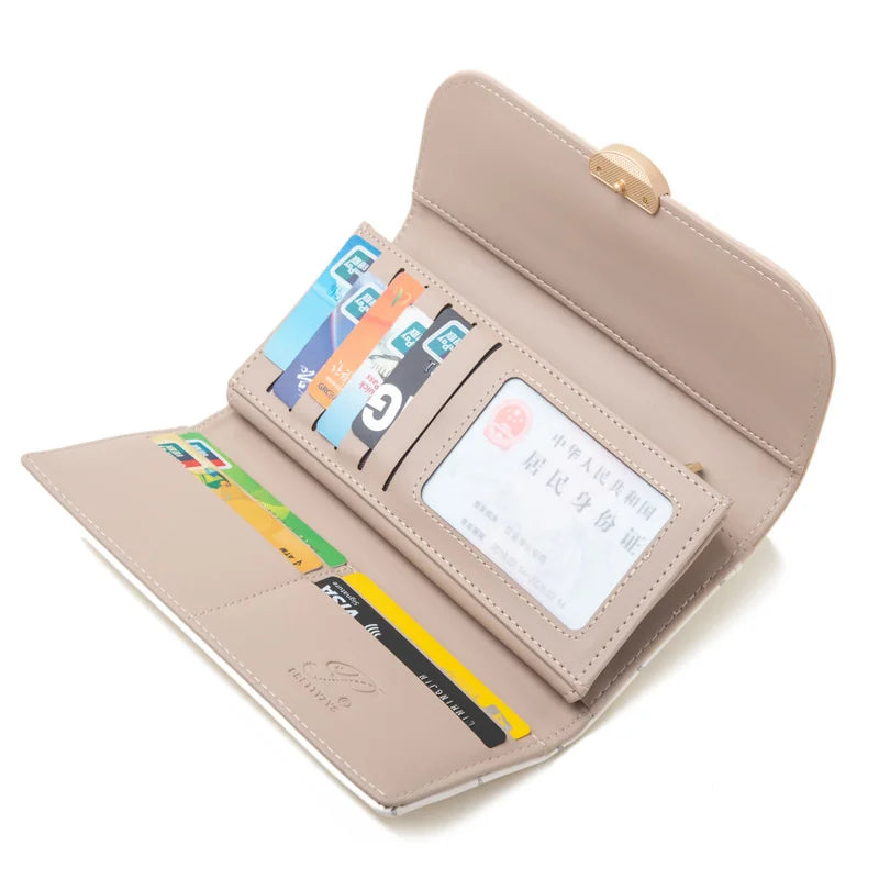 Women's Long Fashion Fruit Print Wallet Clutch