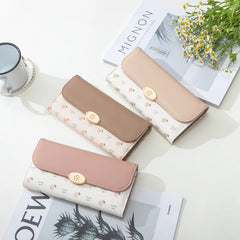 Women's Long Fashion Fruit Print Wallet Clutch