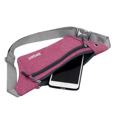 Pink Ladies Wallet Belt Bag with Multiple Pockets