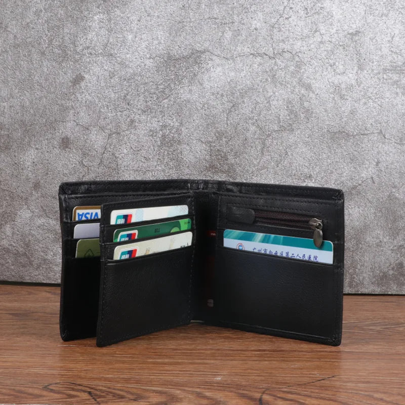 Men's Retro Leather Wallet Stitching Wallet