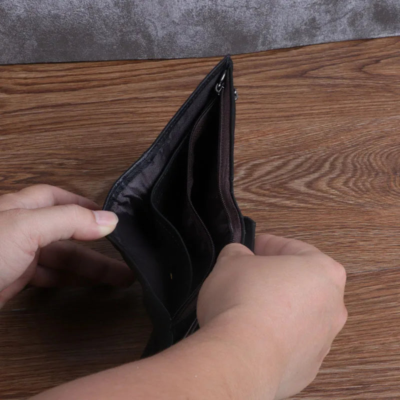 Men's Retro Leather Wallet Stitching Wallet