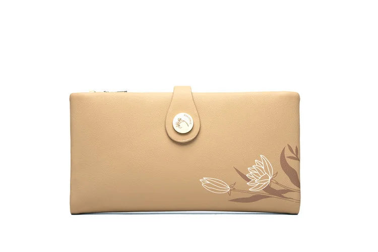 Women's Long Wallet Zipper Buckle Handbag High Capacity Wallet