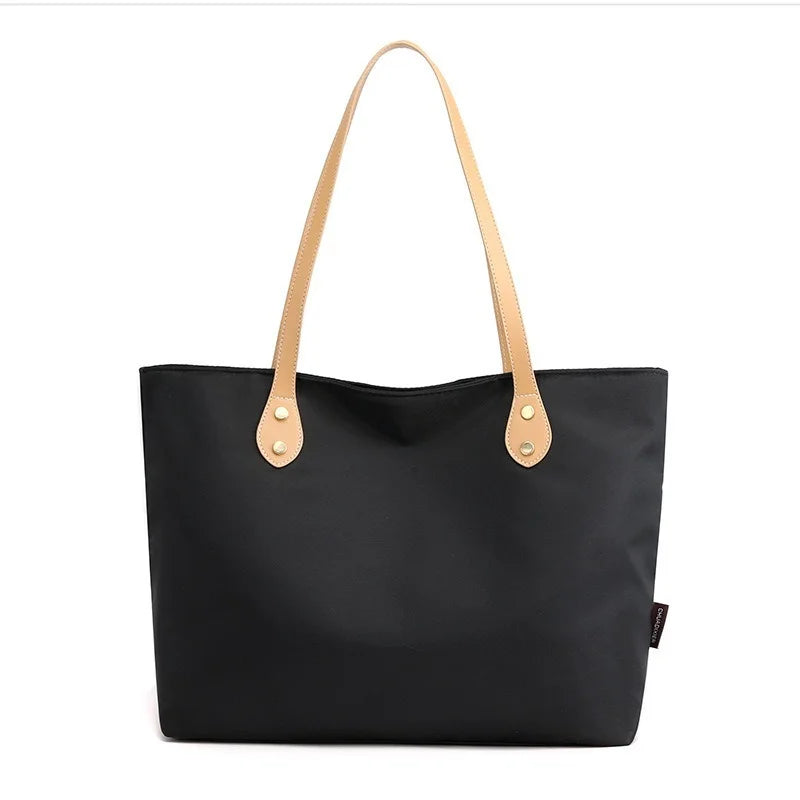 Waterproof Shoulder Bag Handbag Nylon Cloth Briefcase Large Capacity Tote Bag