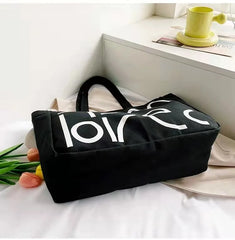 Winter Canvas Bag Large-Capacity Letter Shoulder Bag