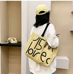 Winter Canvas Bag Large-Capacity Letter Shoulder Bag