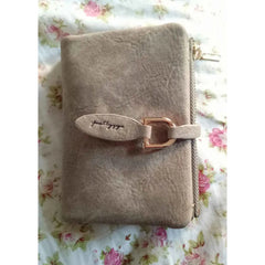 Slim Zipper Wallet Soft PU Leather Clip Purse