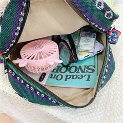 Women's Owl Messenger Bag Embroidered Ethnic Shoulder Bag