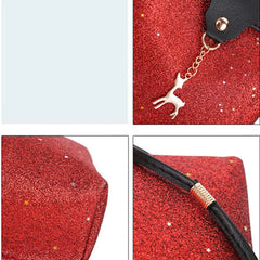 Women's Sequins Deer Shoulder Bag
