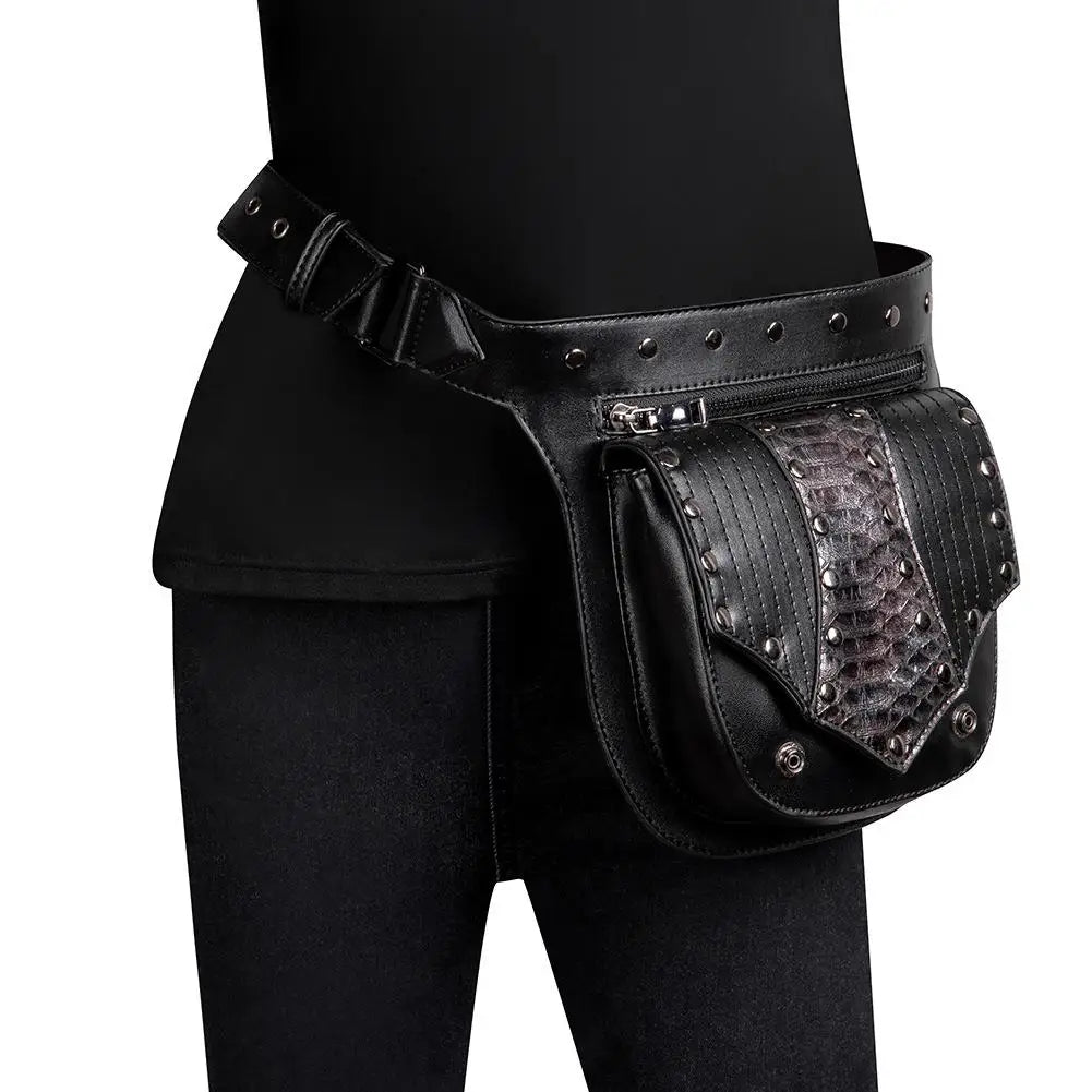 Steampunk Women's Shoulder Bag Tactical Men's Waist Bag