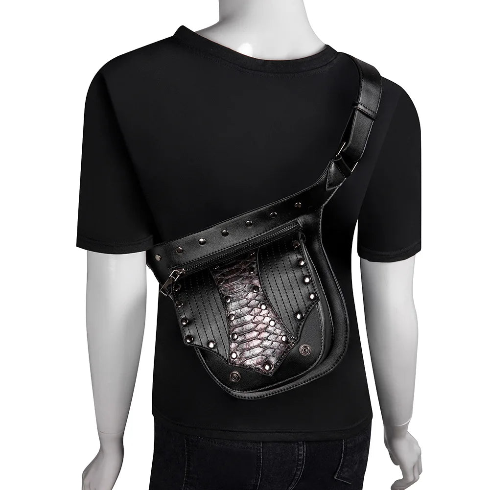 Steampunk Women's Shoulder Bag Tactical Men's Waist Bag
