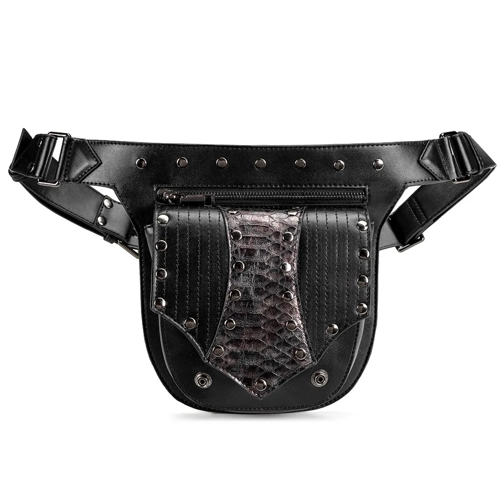 Steampunk Women's Shoulder Bag Tactical Men's Waist Bag