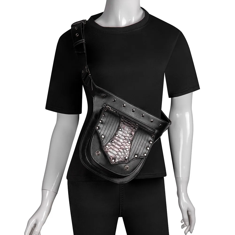 Steampunk Women's Shoulder Bag Tactical Men's Waist Bag
