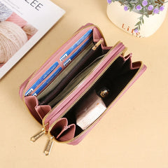 Women's Messenger Bag Shoulder Bag Double Zipper Mobile Phone Bag