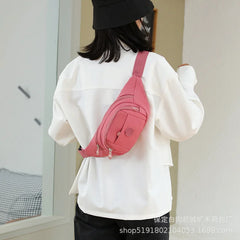 Women's Sports Waist Bag Nylon Multi-layer Chest Backpack