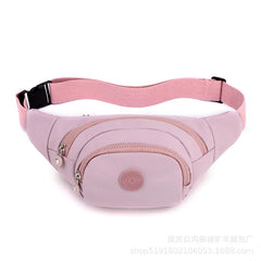 Women's Waist Bag Printing Large Capacity Nylon Cloth Storage Chest Bag