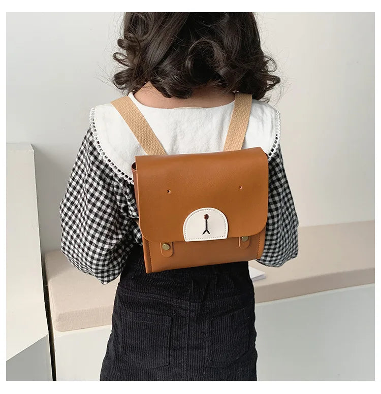 Kids Backpack Cartoon Bear Pattern School Bag Kindergarten Mini Schoolbag