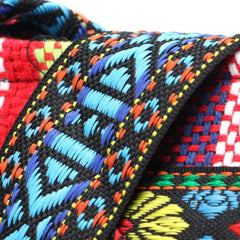 Vintage Ethnic Shoulder Bag Embroidery Boho Hippie Tassel Tote Messenger