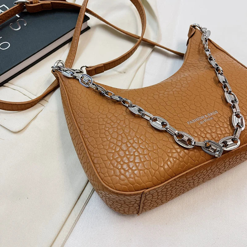 PU Leather Women Shoulder Big Pockets Bags Crossbody High Capacity
