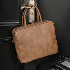 Men's Frosted Briefcase Handbag Laptop Bag