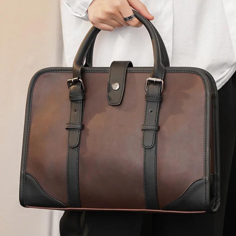 Newhotstacy Bag Men's Handbag Business Briefcase Tote
