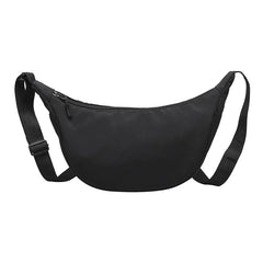 Stacy Nylon Messenger Bag Wide Shoulder Dumpling Bag