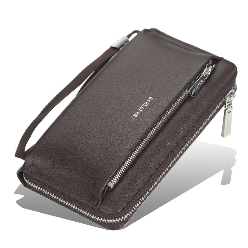 Men's Long Wallet Zipper Clutch Large Capacity Handbag