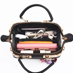 Newposs Embroidery Flower Shoulder Bag Women's Handbag