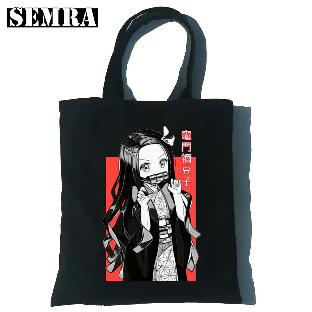 Nezuko Chibi Kimetsu no Yaiba Canvas Tote Bag