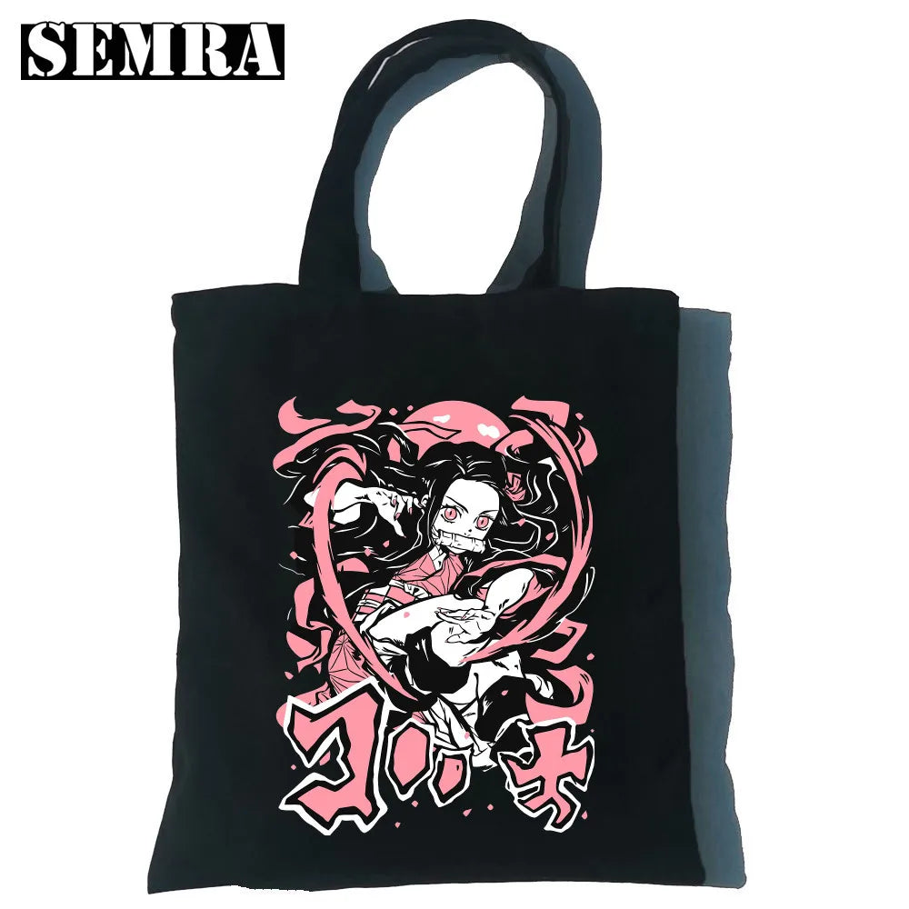 Nezuko Chibi Kimetsu no Yaiba Canvas Tote Bag