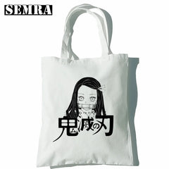 Nezuko Chibi Kimetsu no Yaiba Canvas Tote Bag
