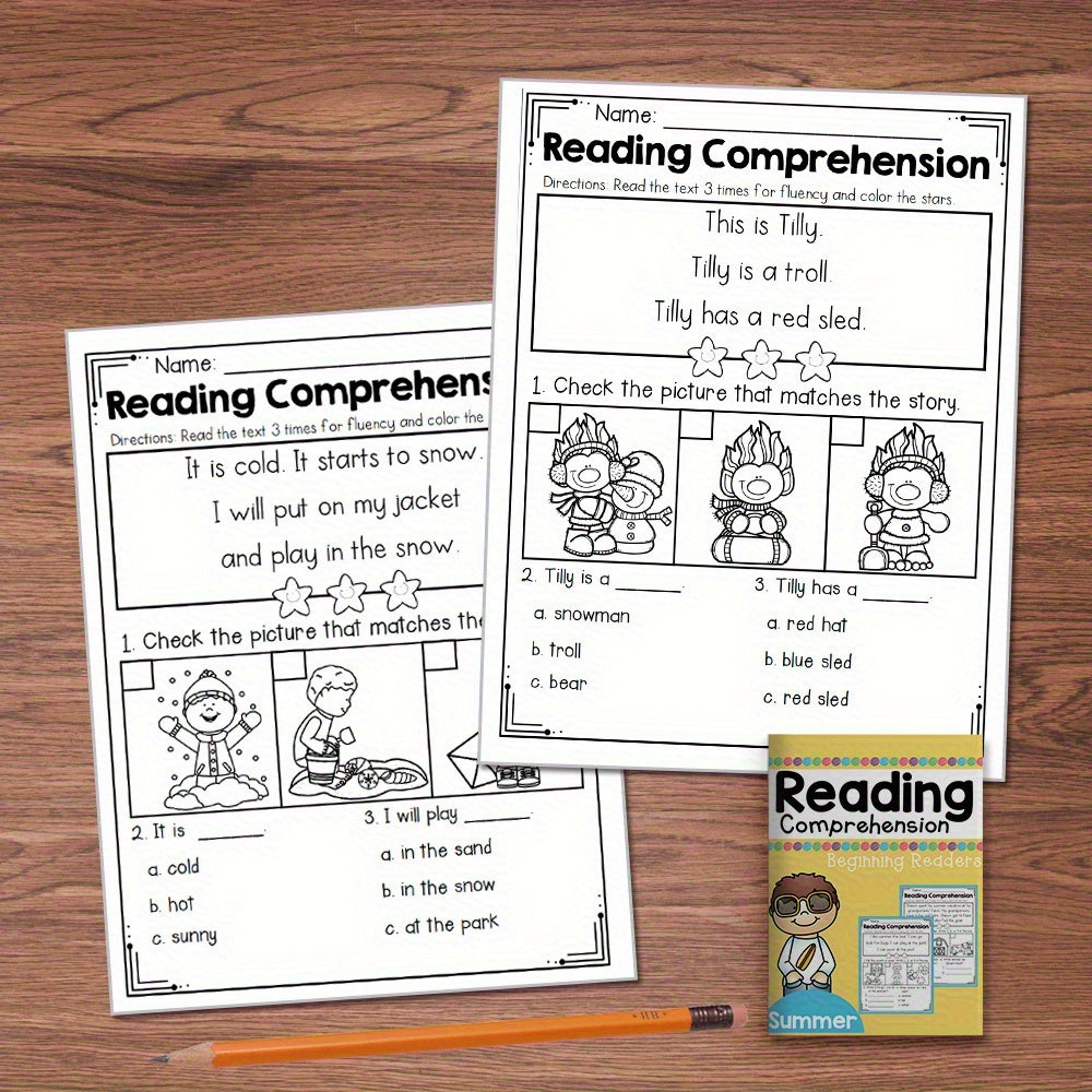 Seasonal Reading Comprehension Set for K-Prep & Grade