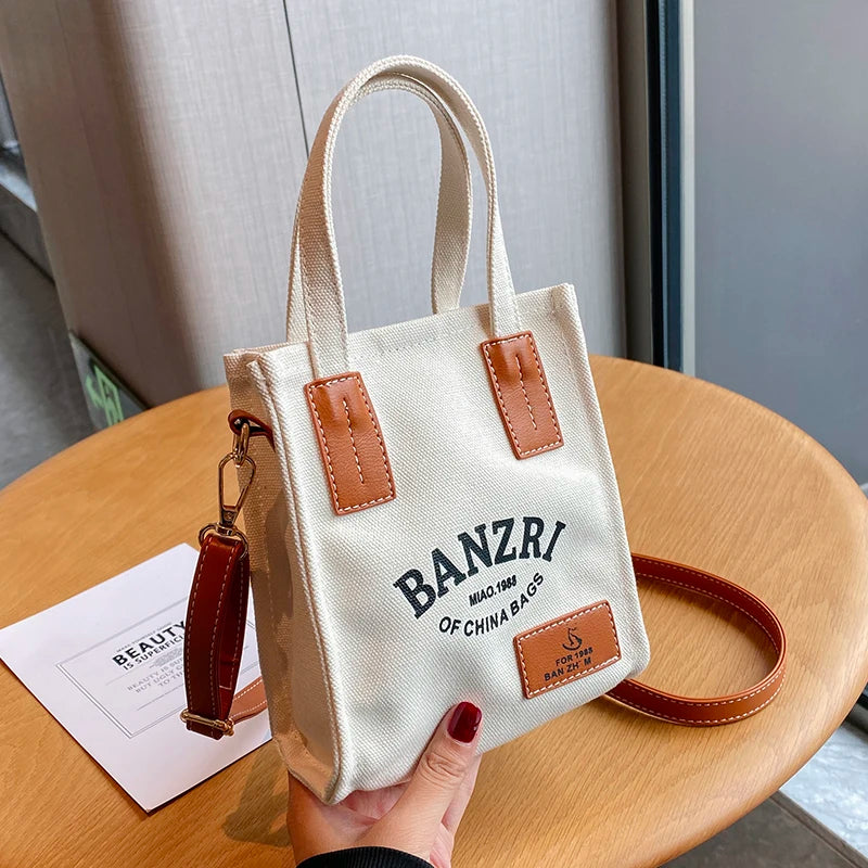 Canvas Messenger Bag Women's Handbag