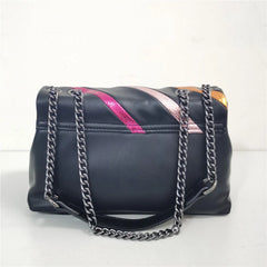 Rainbow Line Stitching Chain Bag Women's Messenger Bag