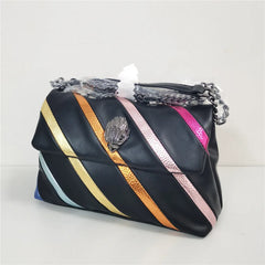 Rainbow Line Stitching Chain Bag Women's Messenger Bag