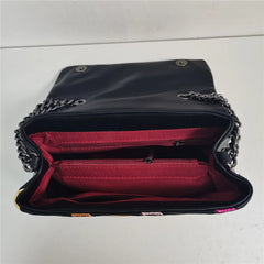 Rainbow Line Stitching Chain Bag Women's Messenger Bag