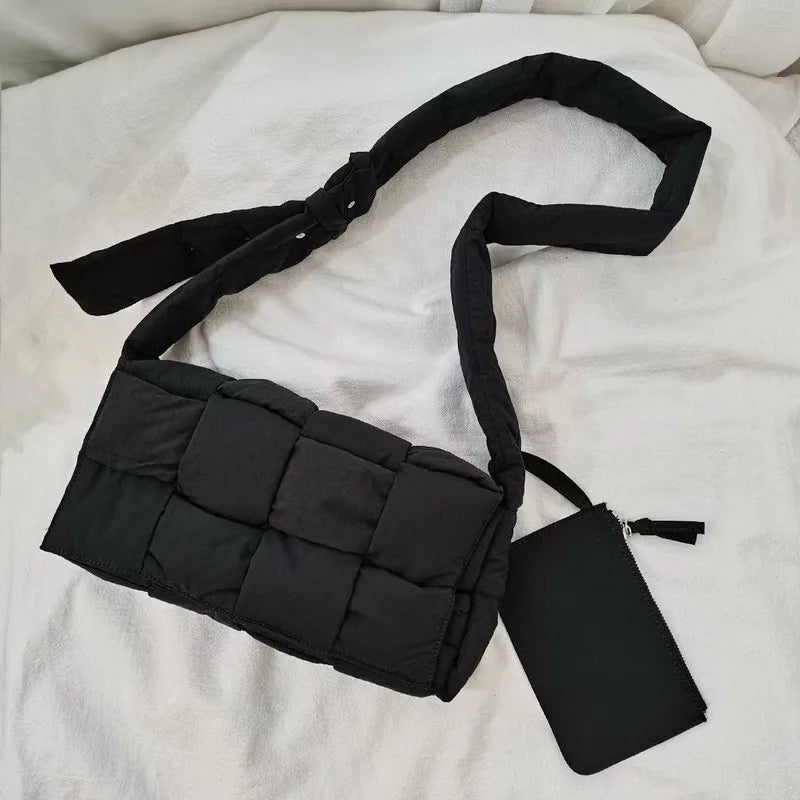 Niche Pillow Bag Female Senior Sense Woven Bag
