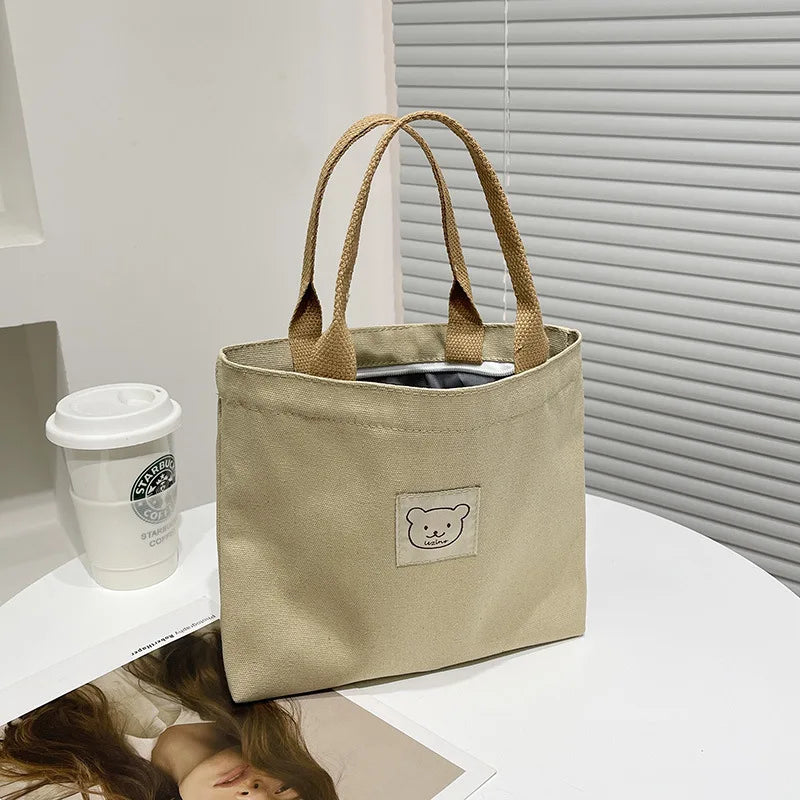 Small Japanese Canvas Portable Bag Large Capacity Convenient Bag