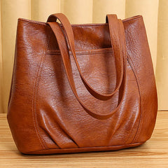 Texture Print Single Shoulder Bag Large Capacity Tote Women's Bags