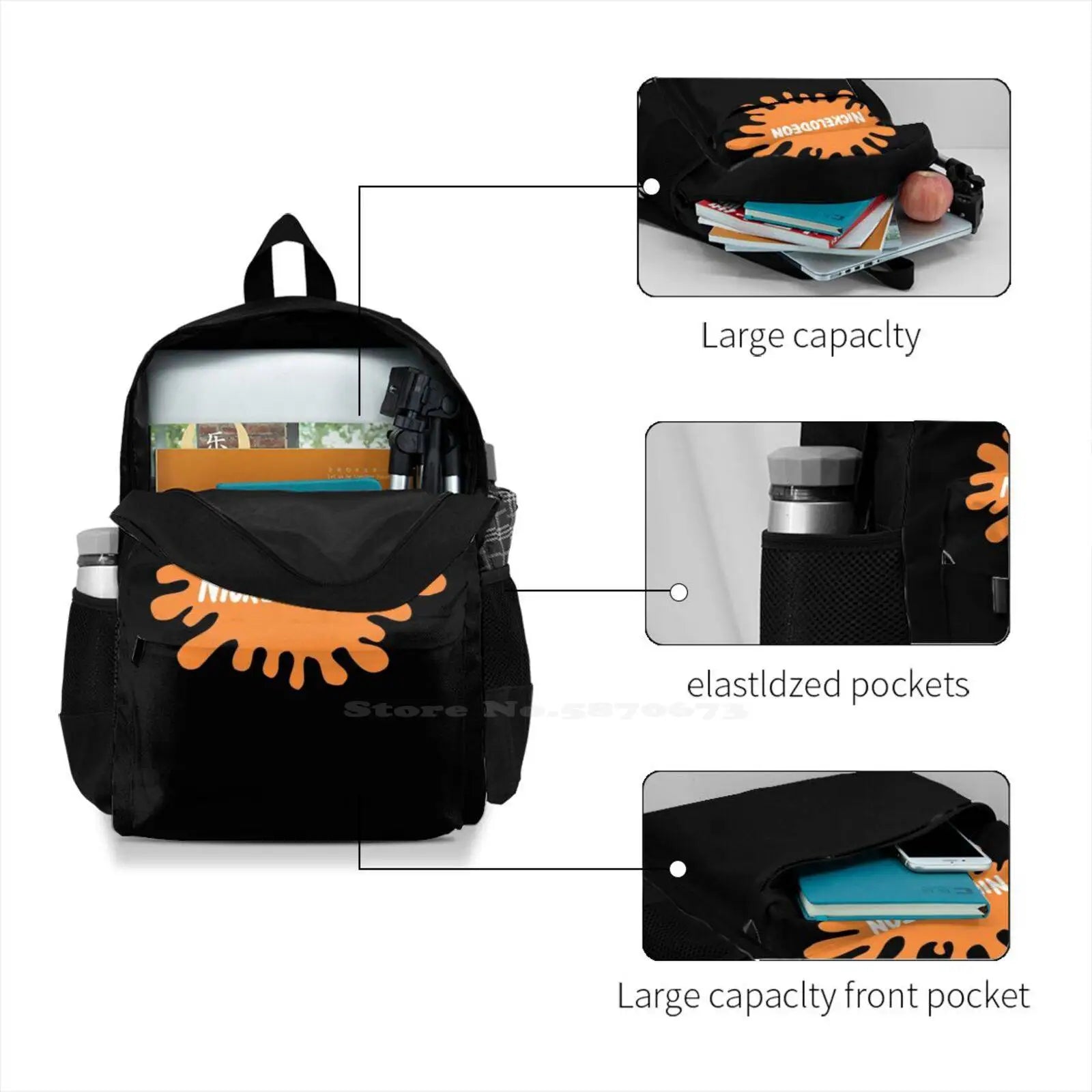 Nickel School Bag Big Capacity Backpack Laptop 15 Inch