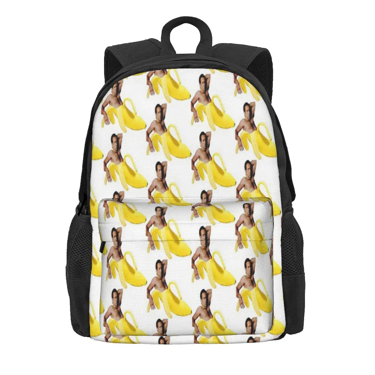 Nicolas Cage Banana Backpack Men Women Zipper Close