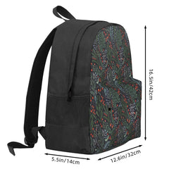 Night Florals Backpacks Men's & Women's Anime Backpack