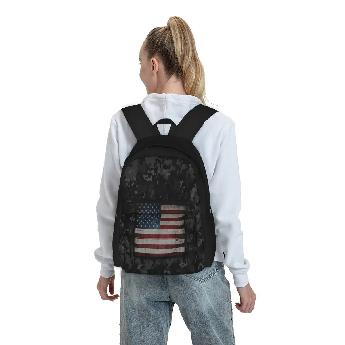 Night Multicam Patriotic Flag Camo Backpacks Men's Backpacks Bags Women Men