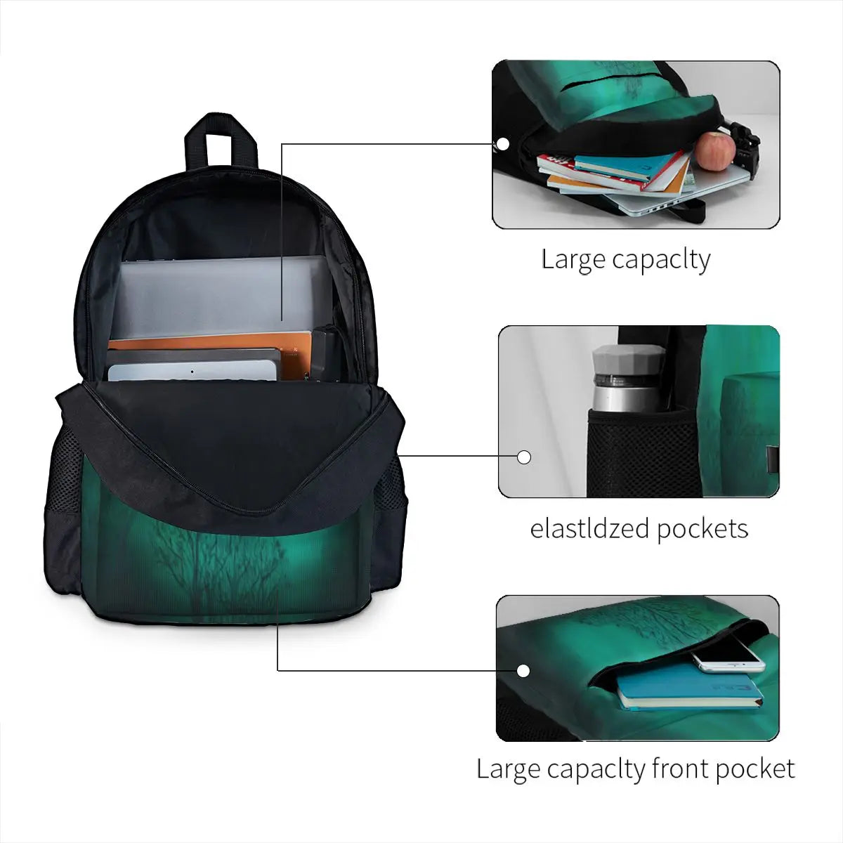 Night Music Backpacks Men's & Women's Bags Man Woman Backpack