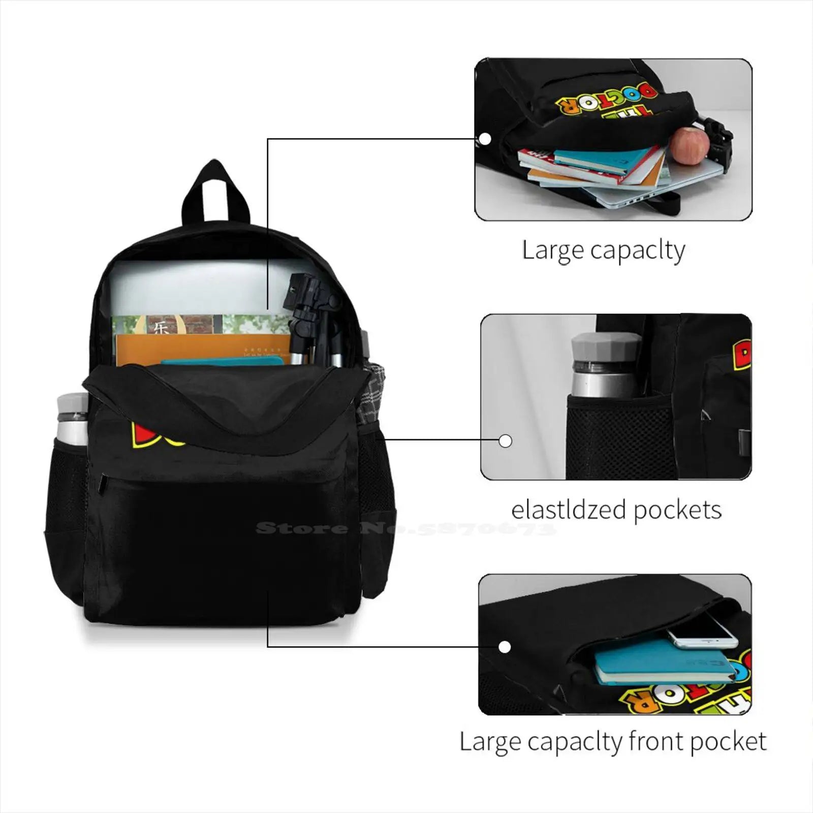 College Student Backpack Laptop Travel Bag No. 46