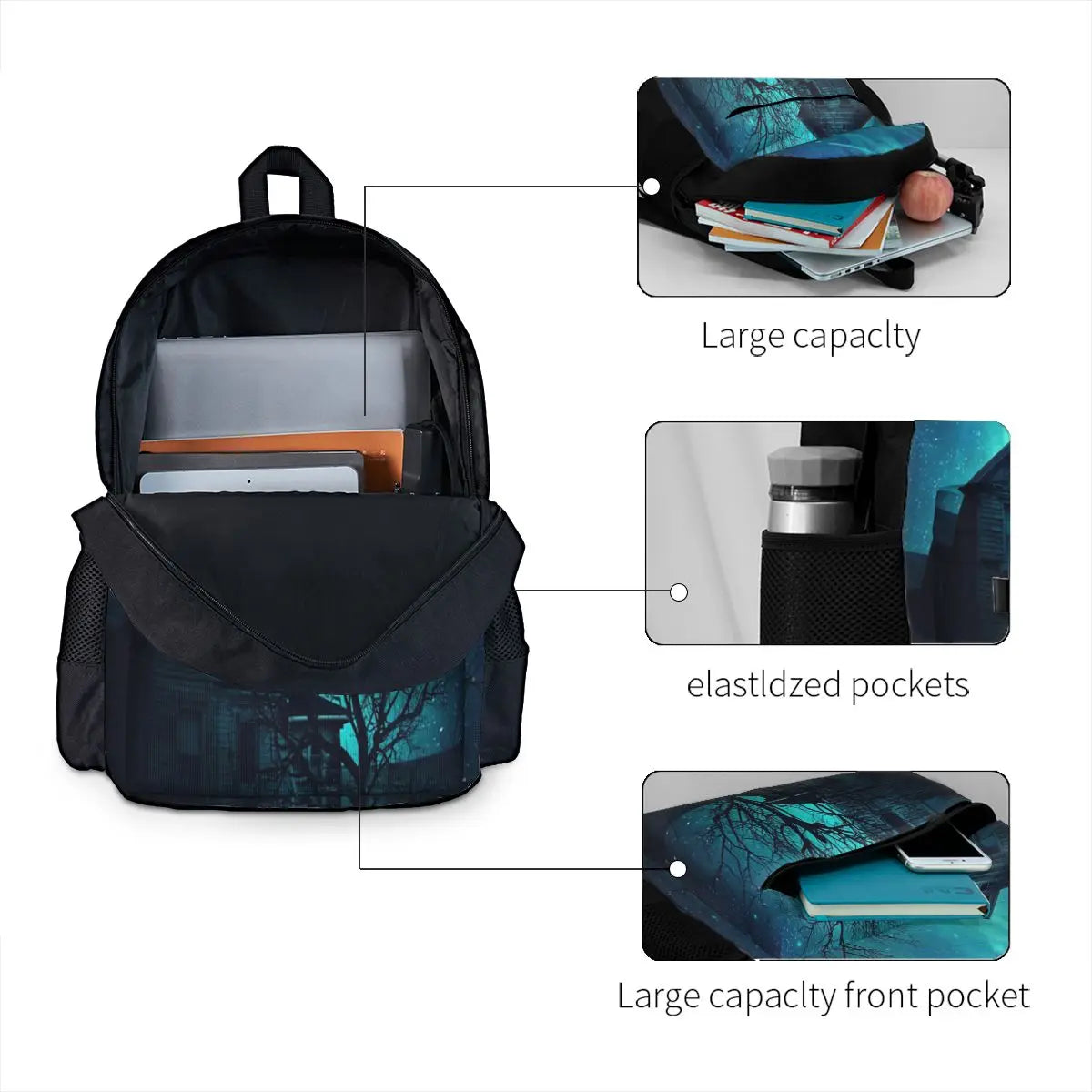 No One Home Backpacks Men's Women's Kids Child Backpack