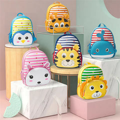 3D Cartoon Backpack for Kids Boy Girl Kindergarten School Bag Rucksack