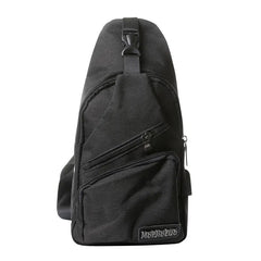Nylon Sling Bag Backpack USB Charging Crossbody Shoulder Bag