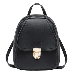 Mini PU Leather Backpack Rucksack School Bag for Women Girls
