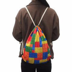 Noisydesigns Crazy Poni 3D Print Backpack Small Drawstring Bag